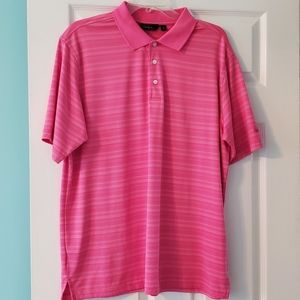 Mens Walter Hagan Essentials Golf Shirt L Large Polyester Lightweight